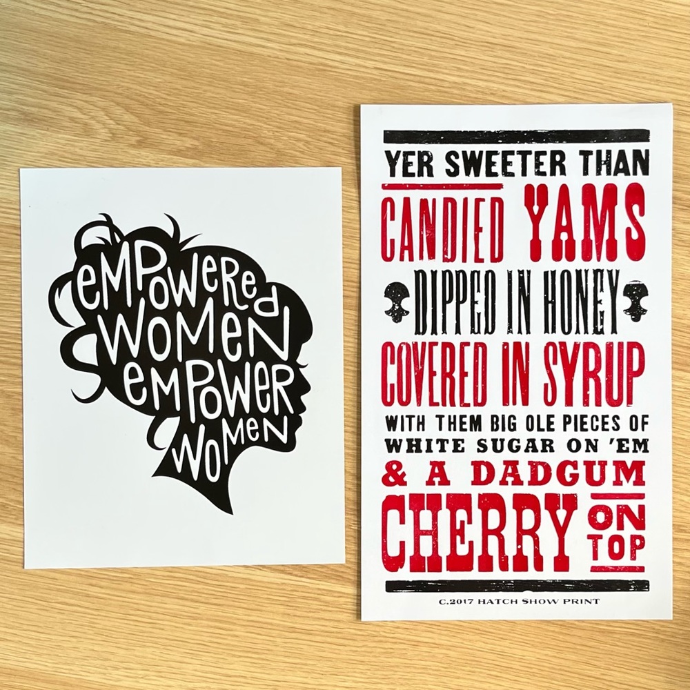 *SALE* 2 New Graphic Prints